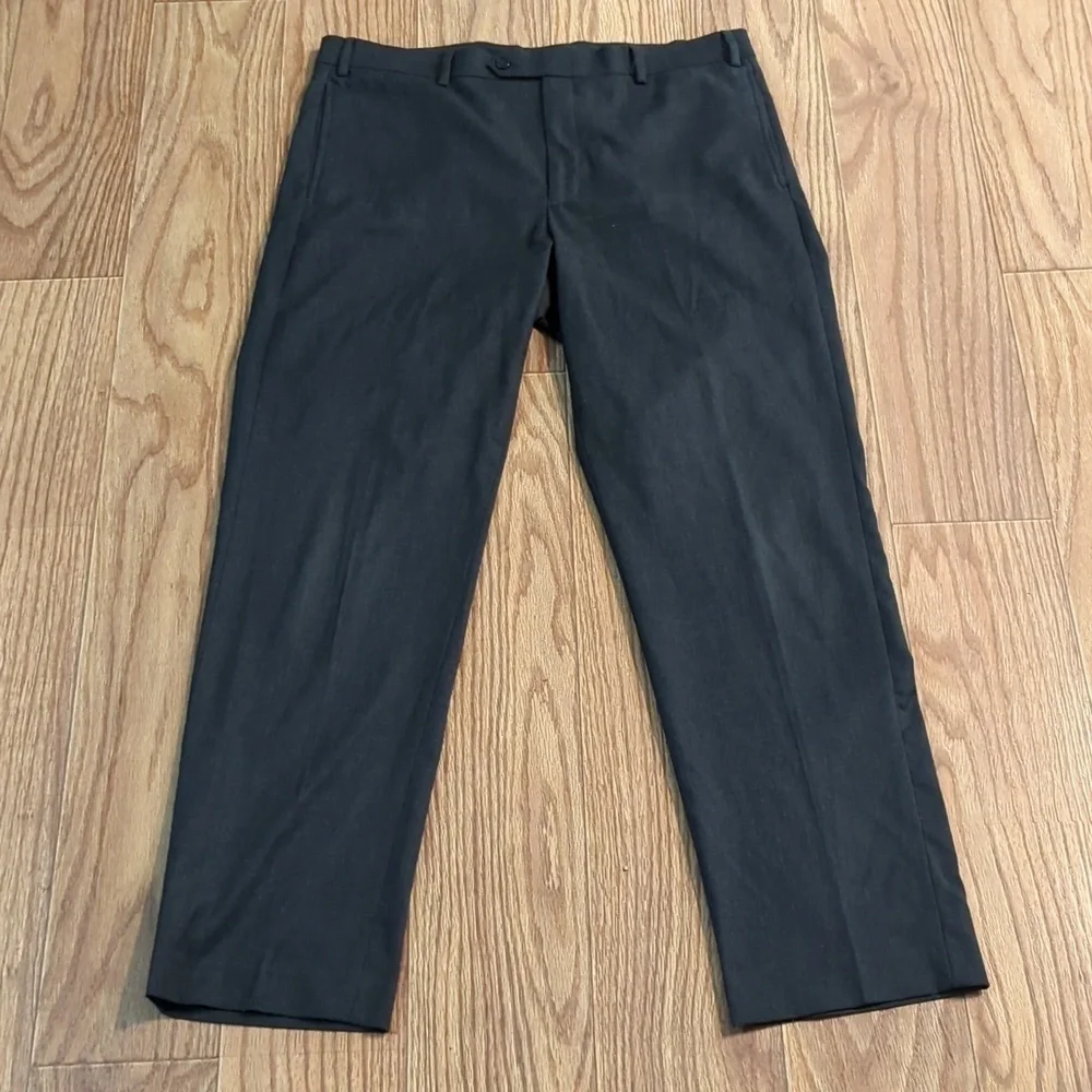 Lauren by Ralph Lauren Gray flat front suit pants, 36x32
